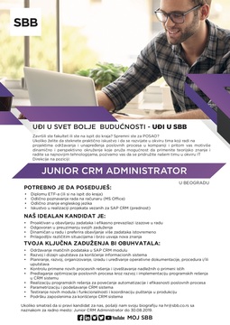 Junior CRM Administrator - SBB