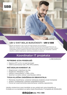 Koordinator IT projekata - SBB