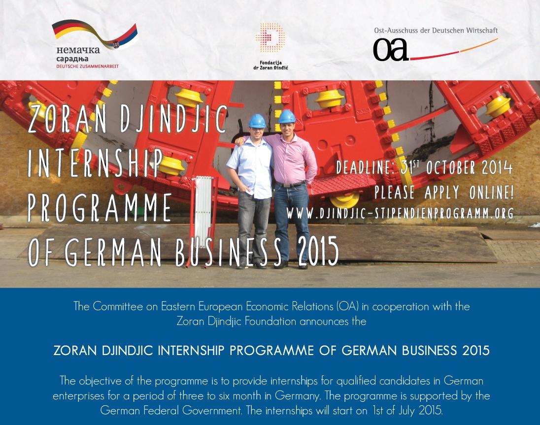 Zoran Djinjic Intership Programme 2015